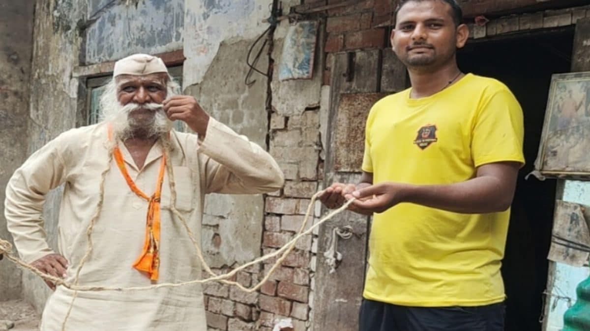 Meet 80-year-old Ramesh Chand Kushwah, The Agra Man With A 35-foot-long Mustache