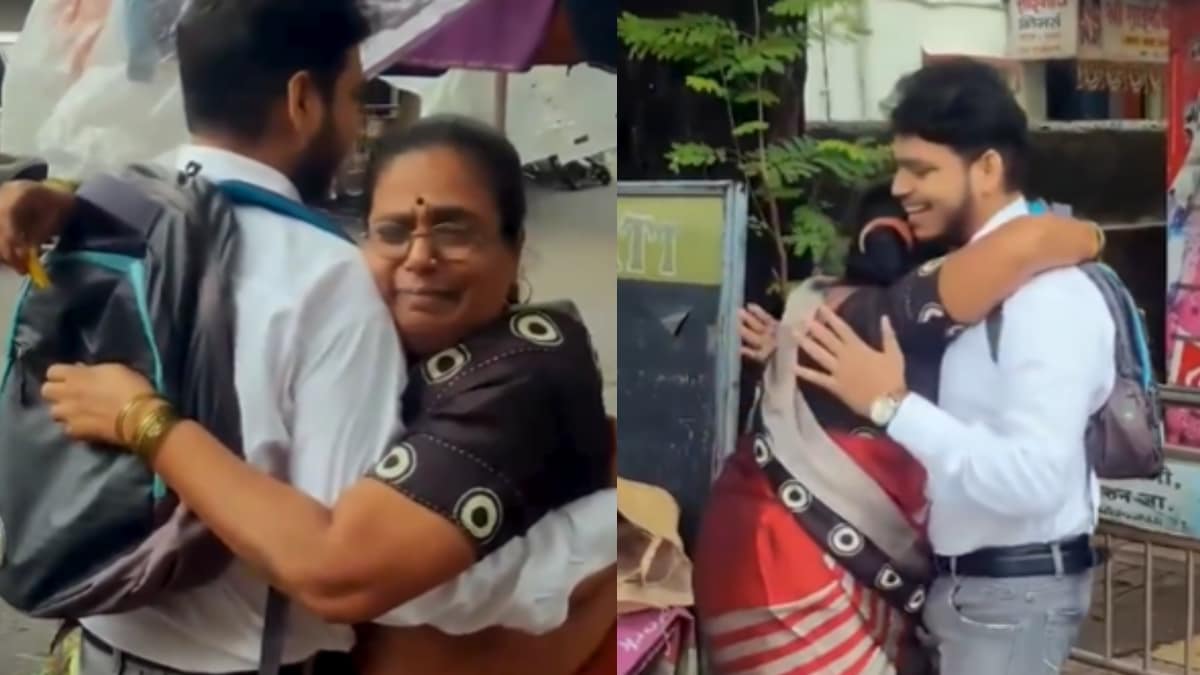 Watch: Vegetable vendor’s reaction to her son clearing CA exam is priceless