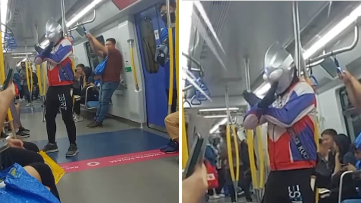 Watch: ‘Ultraman’ Spotted Grooving In Malaysia Metro, Internet Reacts