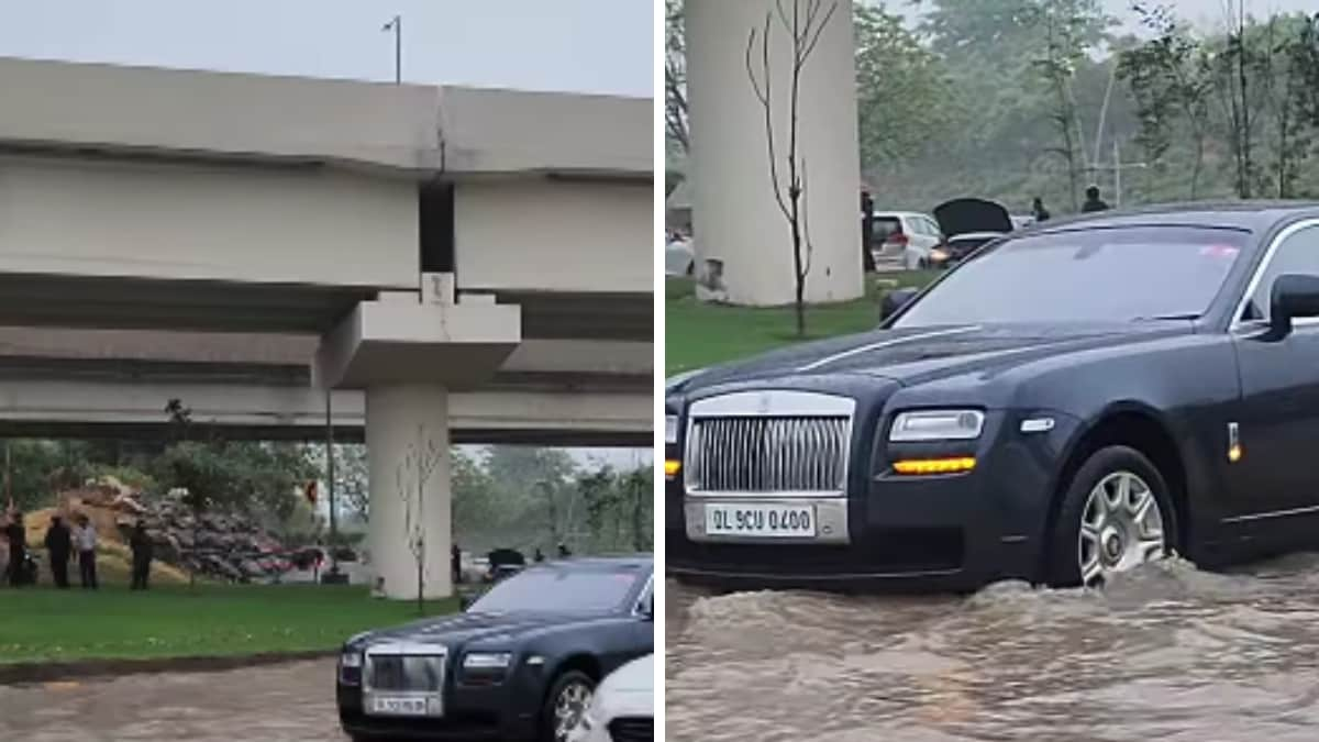 Watch: Rolls-Royce Ghost Breaks Down On Waterlogged Delhi Road, Internet Says ‘Maruti 800 Is Best’